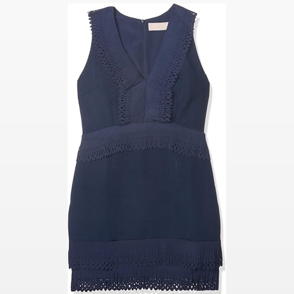 Keepsake the label navy ruffle sleeveless dress
